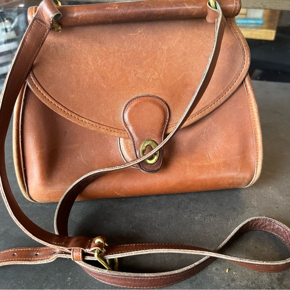 Vintage Coach Logan Willis Bag 9907 // Crossbody Bag Messenger Purse - Picture 4 of 10